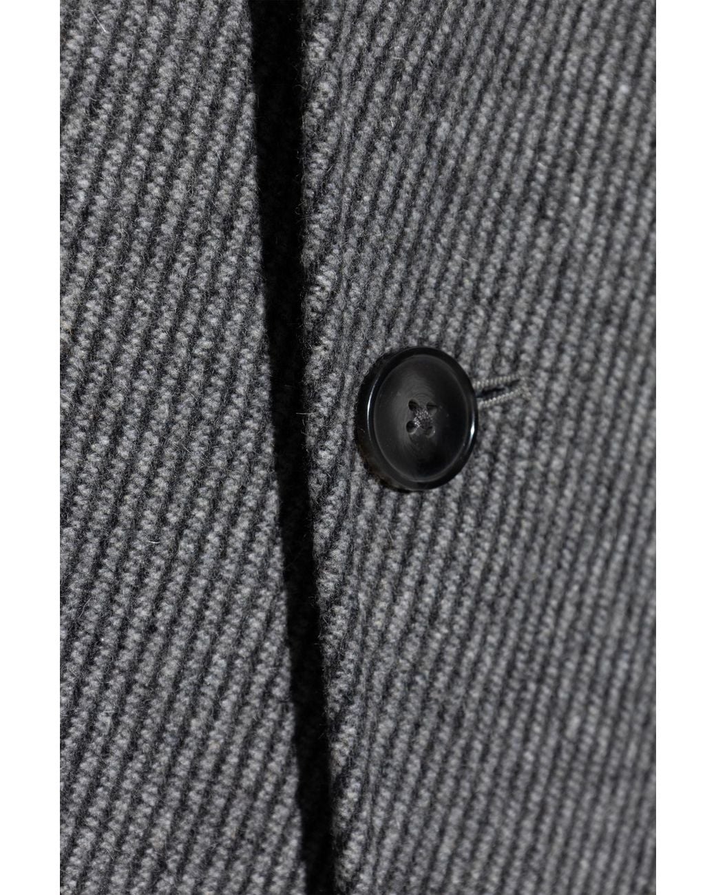 Officine Generale Gray Officine Générale Classic Button-Up Coat for men