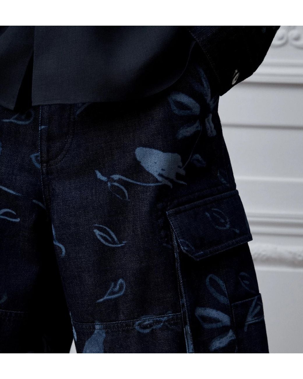 Dior Blue Iviera Cargo Shorts for men