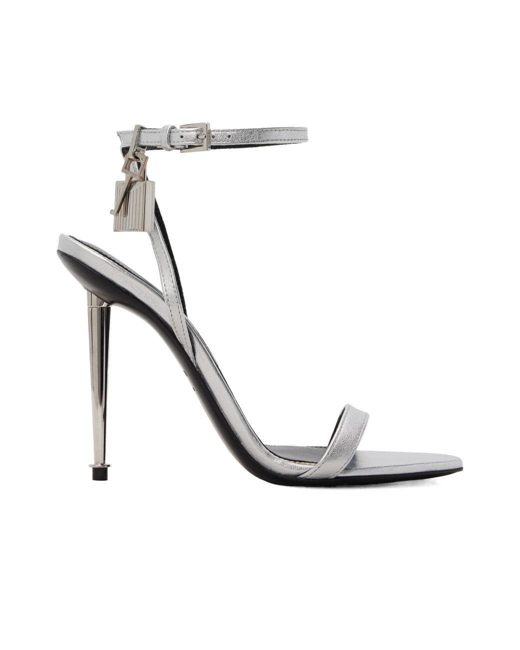 Tom Ford White Ankle-Strap Heeled Sandals