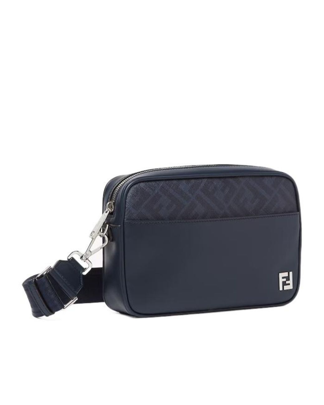 Fendi Blue Squared Ff Camera Case for men