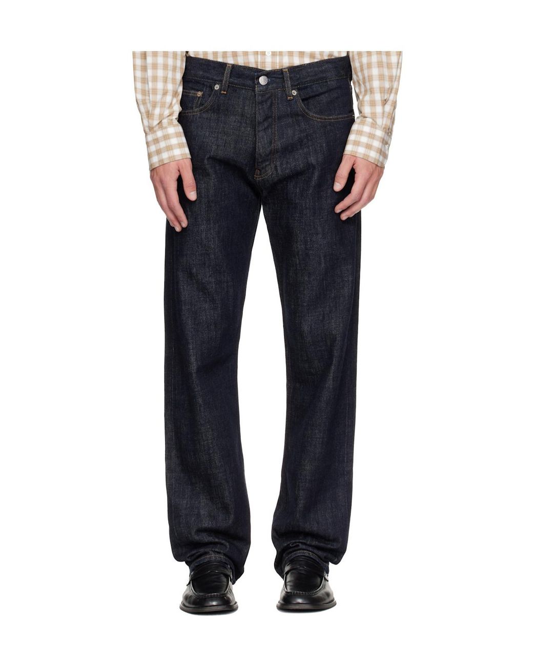 sunflower Blue Five-Pocket Regular-Fit Jeans for men