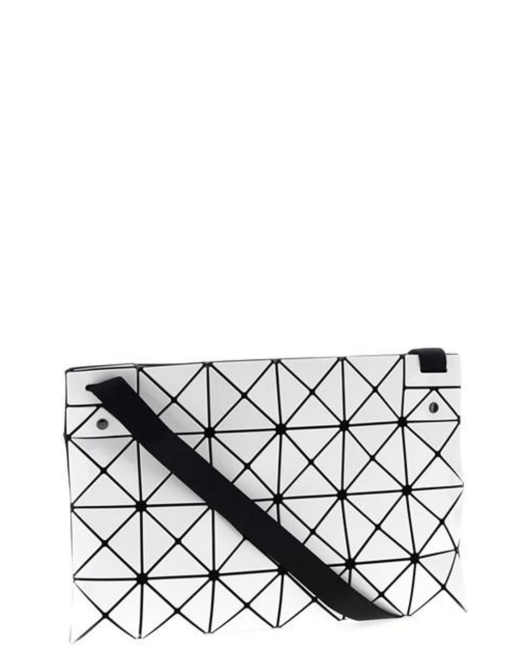 Issey Miyake Black Geometric Pattern Crossbody Bag