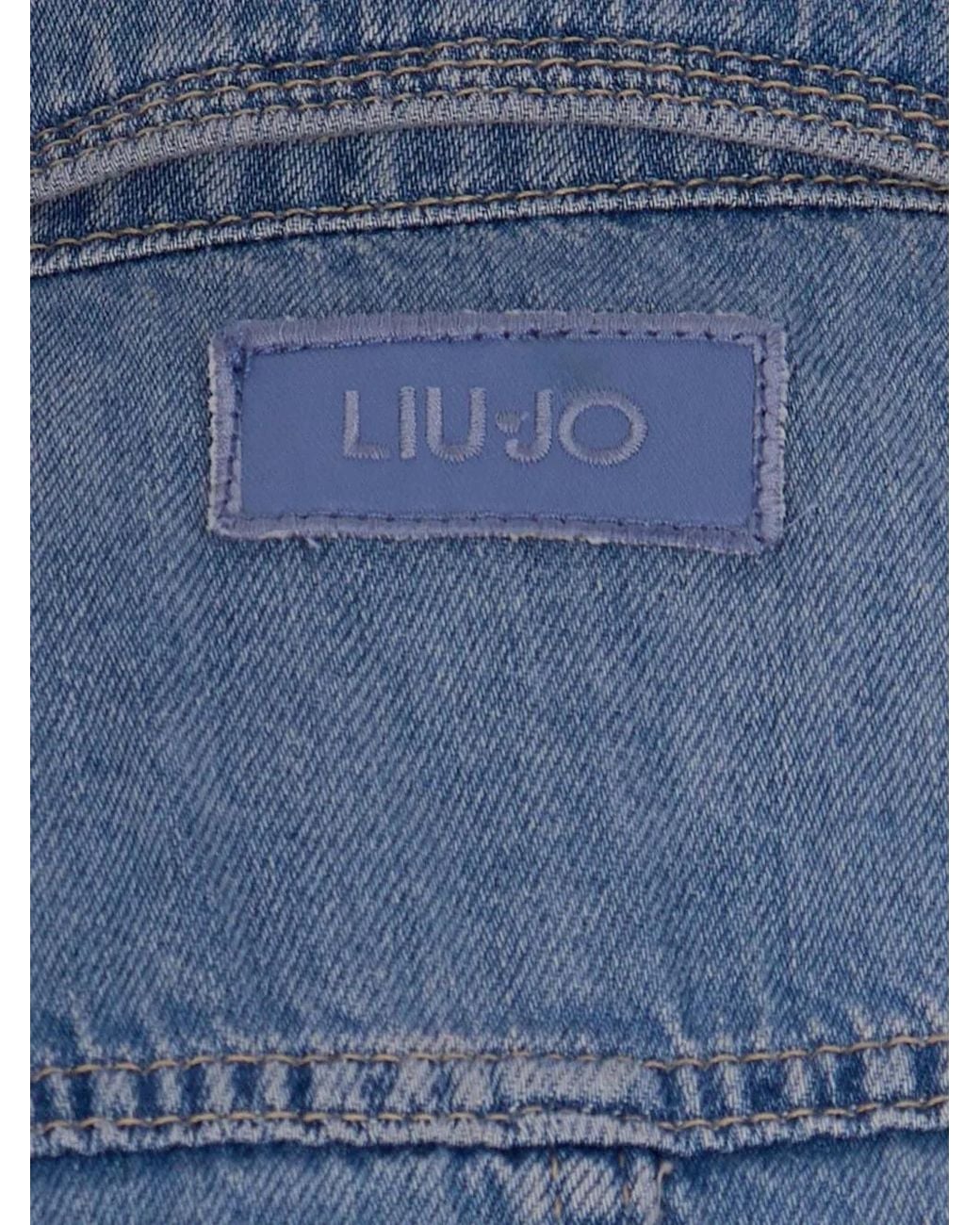 Liu Jo Blue Puff Sleeve Denim Jacket