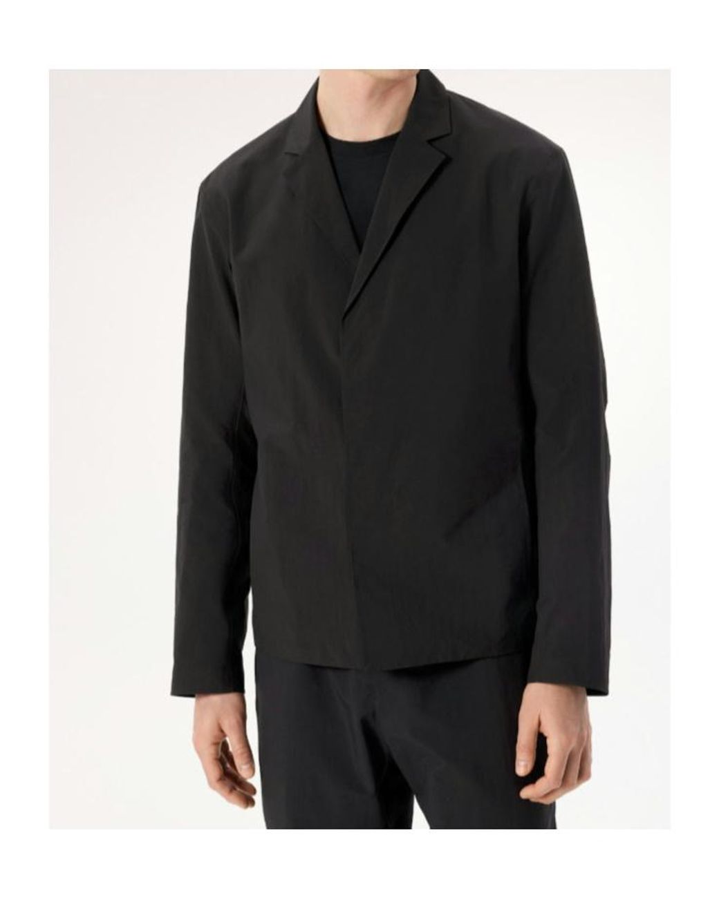 Veilance Black Notched-Lapels Blazer for men