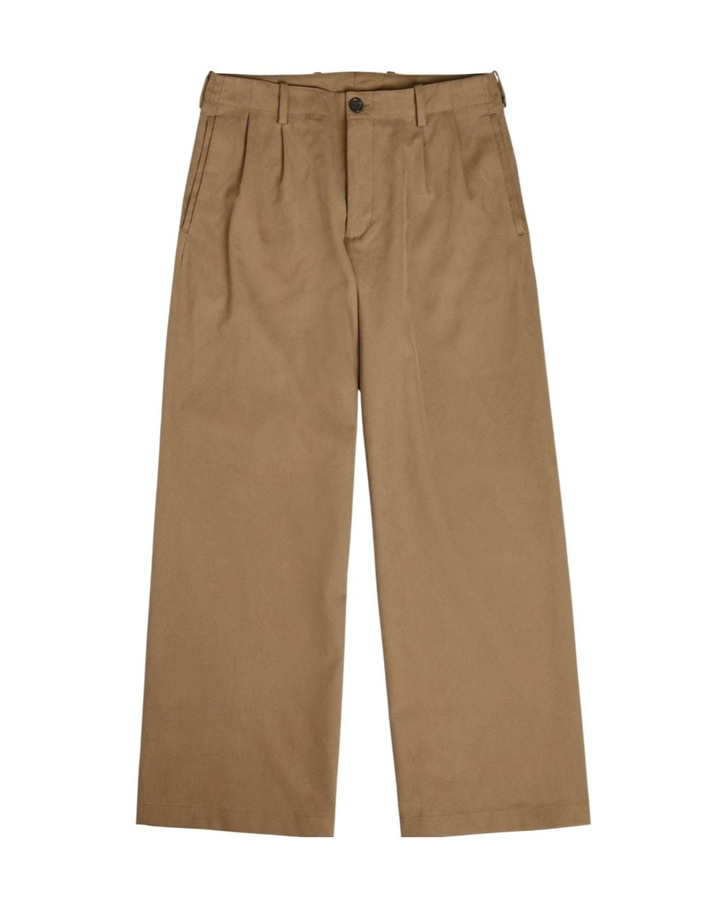 Our Legacy Natural Bridge Cotton Wide-Leg Chinos for men