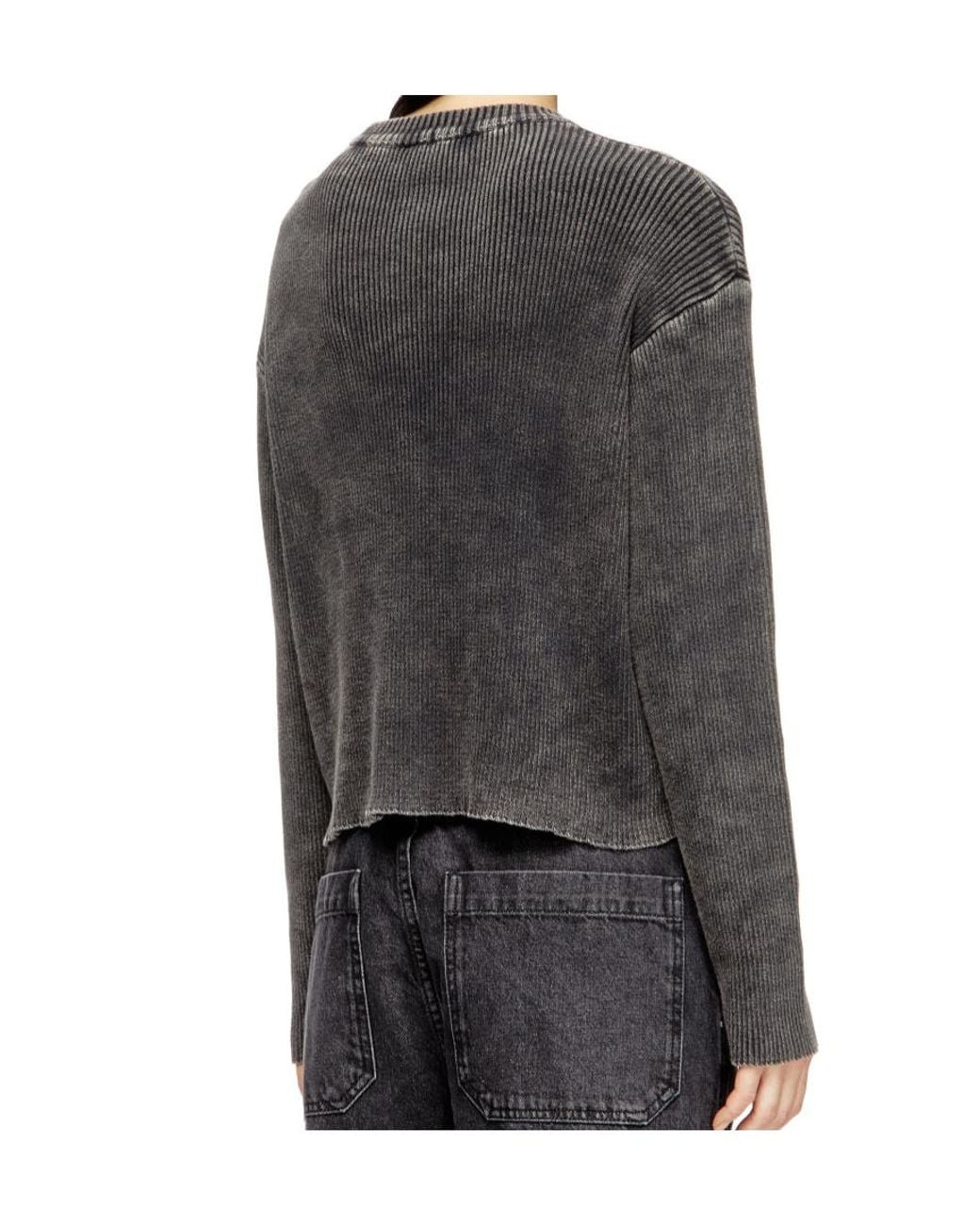 DIESEL Black M-Anchorex Logo-Detail Sweater