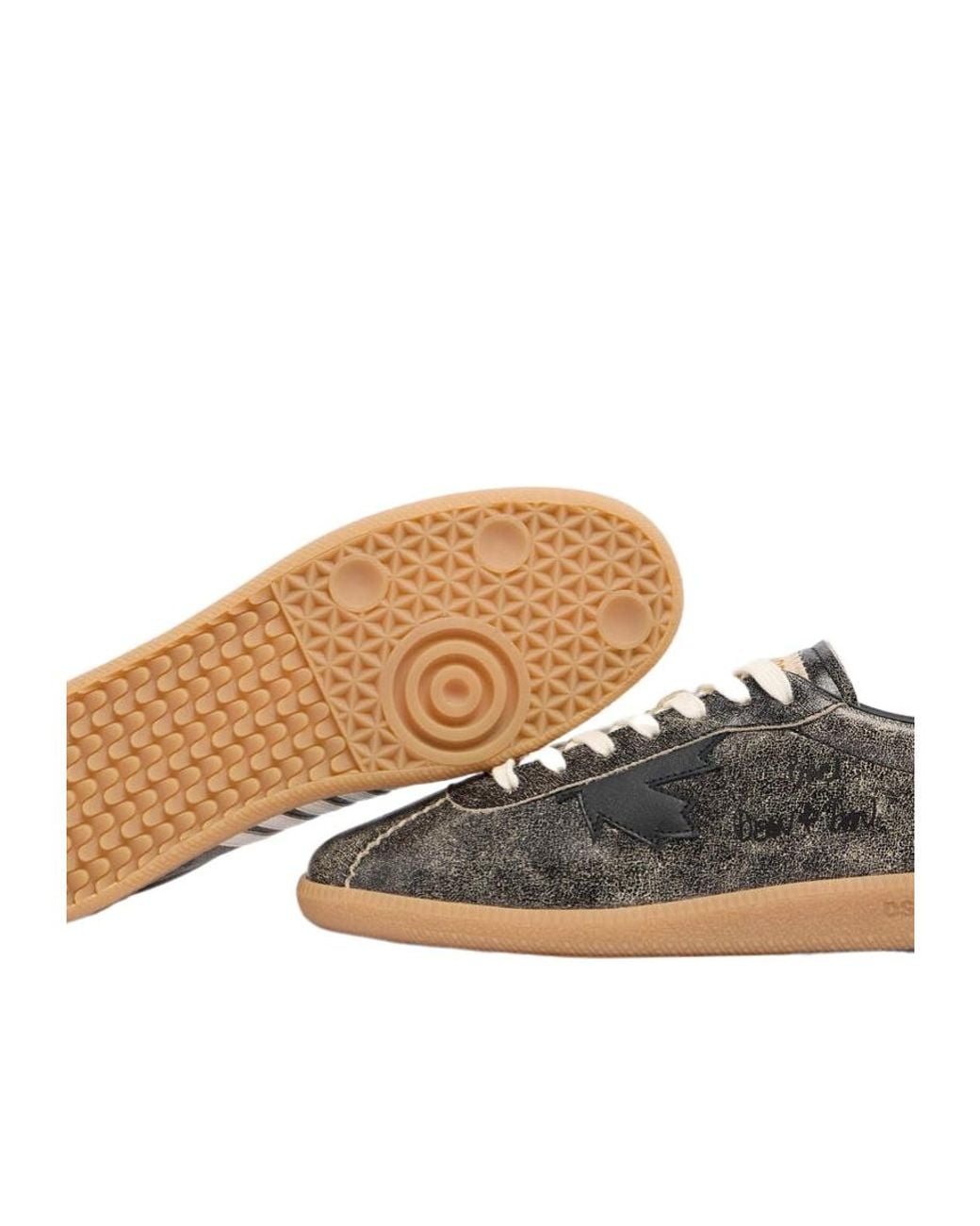 DSquared² Brown Rebel Low-Top Sneakers for men