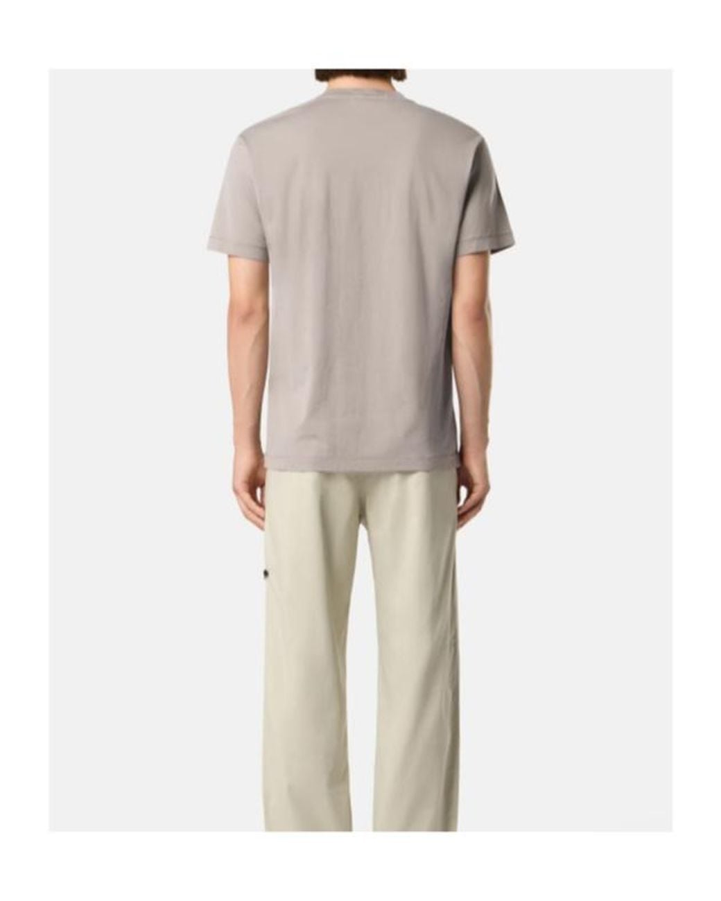 Stone Island White Slim-Fit T-Shirt With Compass Patch for men