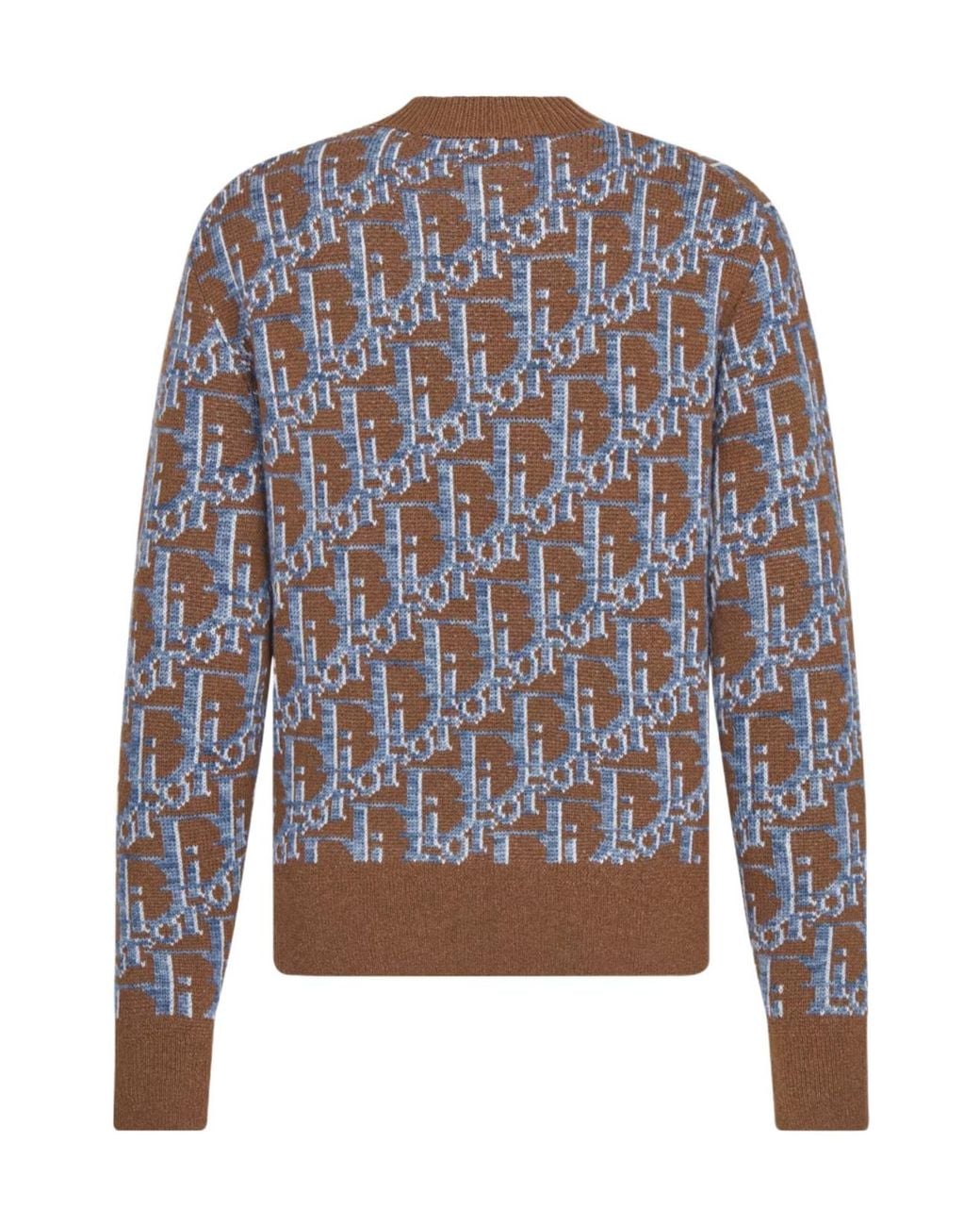 Dior Gray Oblique Sweater for men