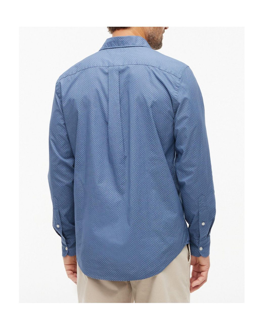 Tommy Hilfiger Blue Long-Sleeved Shirt With Fine Textured Patterns for men