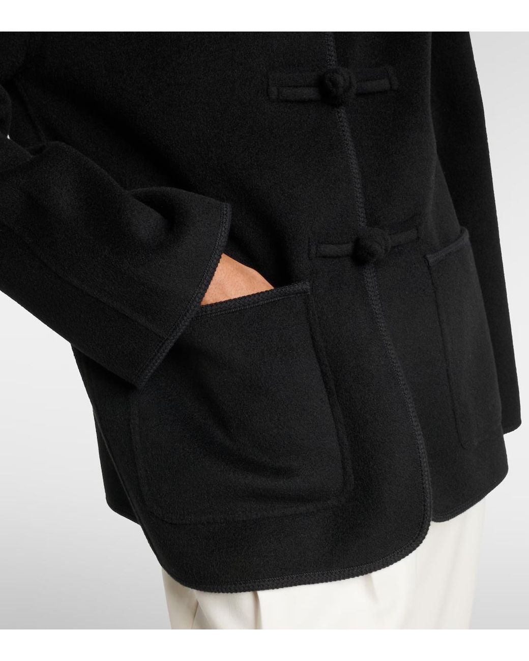 Rohe Black Long Sleeve Casual Jacket