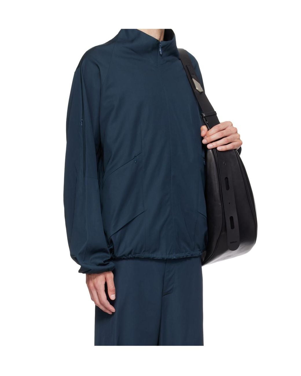 Kiko Kostadinov Blue Casual Jacket With Concealed Zippers for men