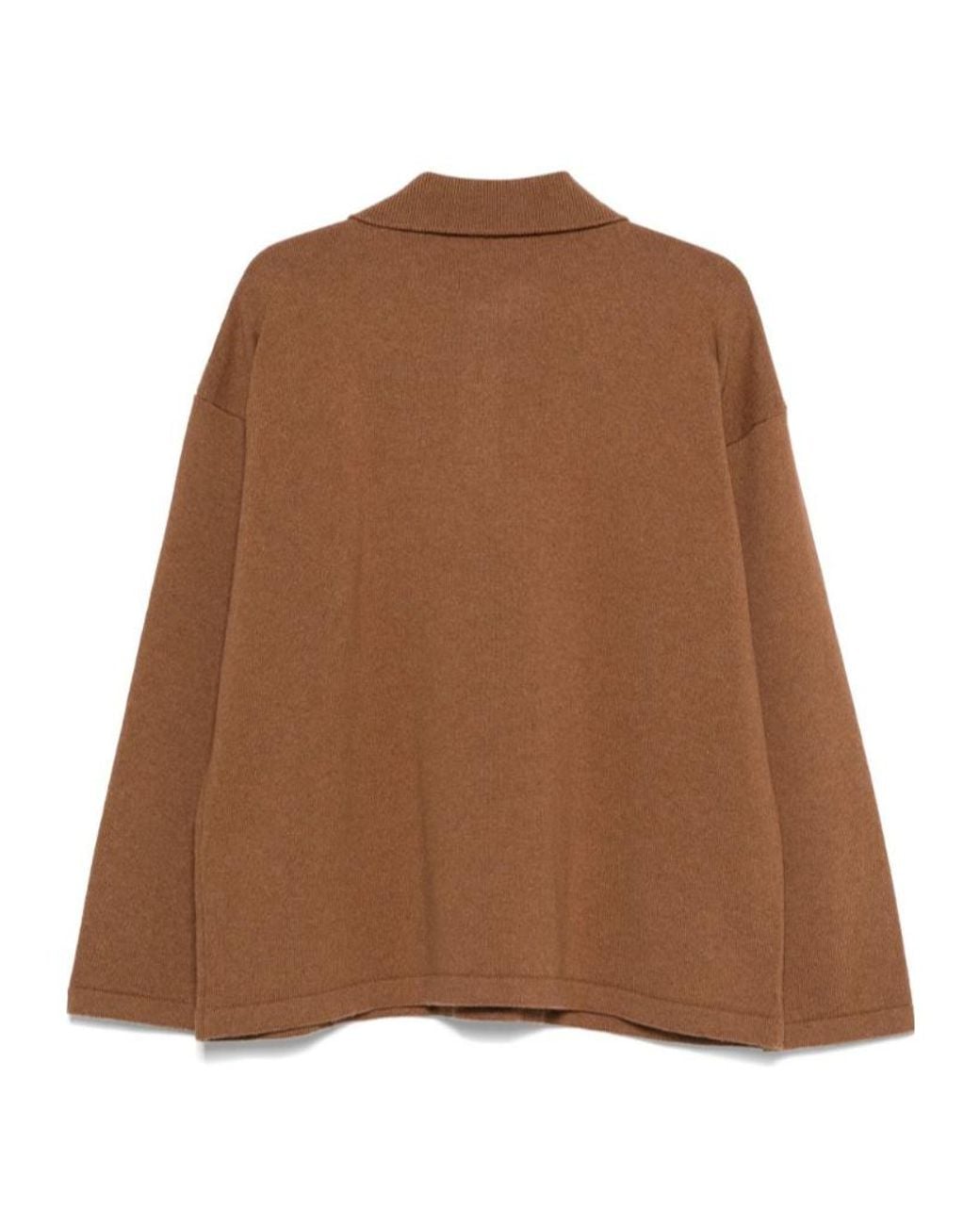 A.P.C. Brown Wool Polo Shirt for men