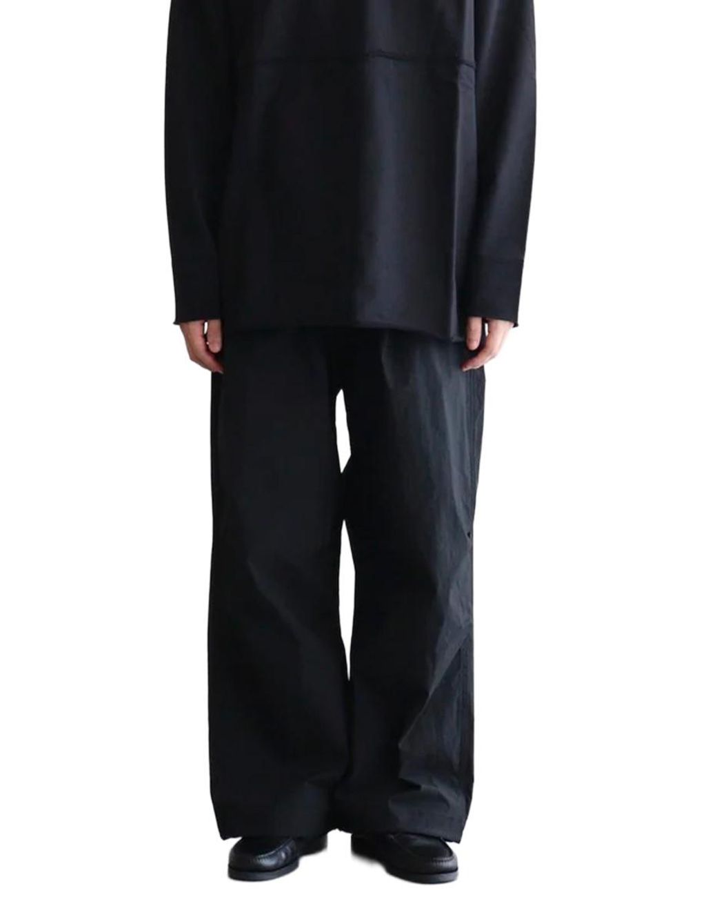 Comme des Garçons Black Drawstring Elastic Waist Casual Pants for men