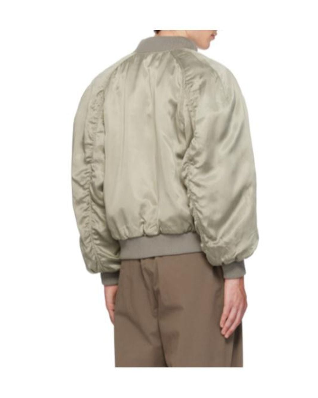 Amomento Green Long-Sleeved Cropped Jacket for men