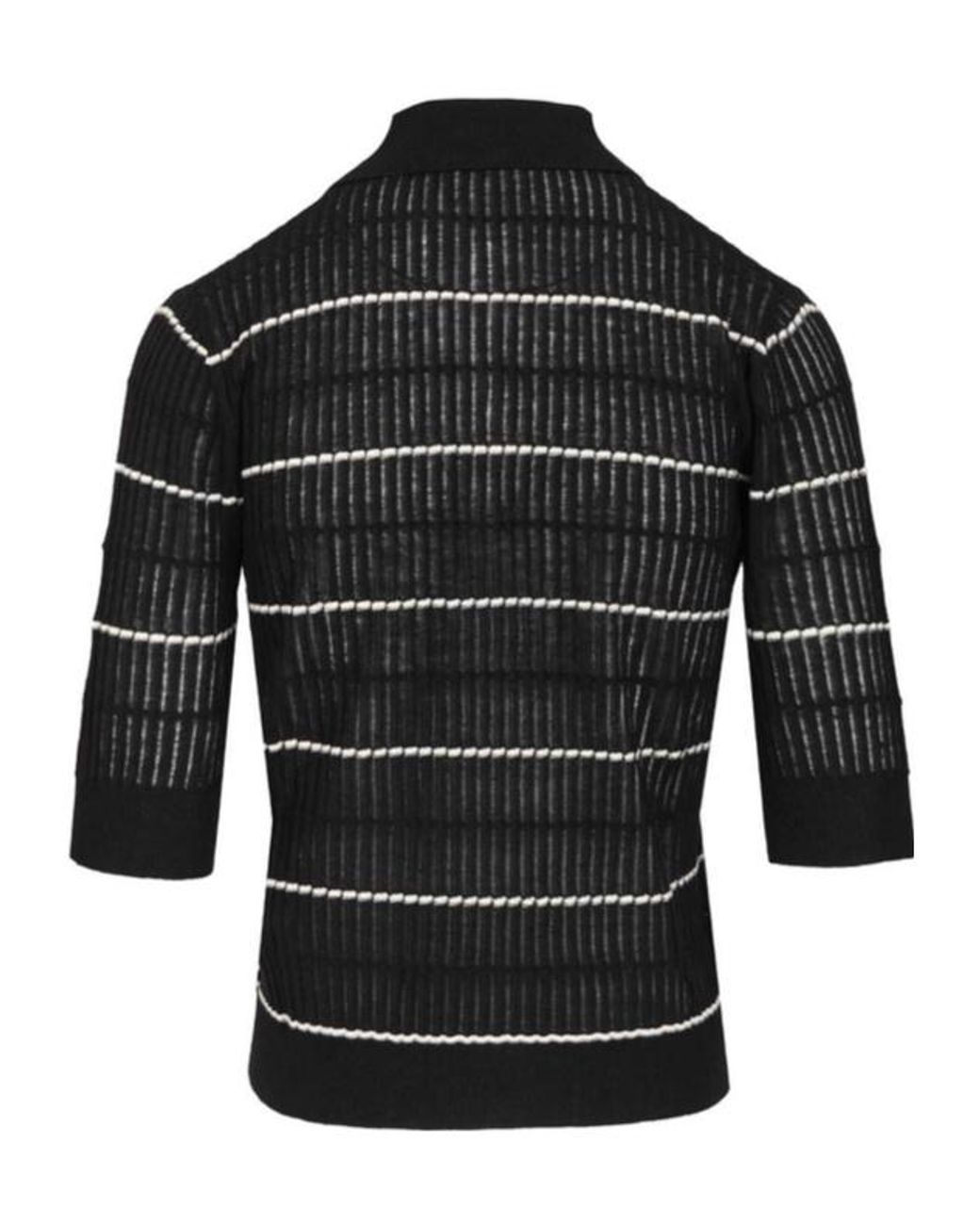 Max Mara Black Studio Gallo Knitted Polo Shirt