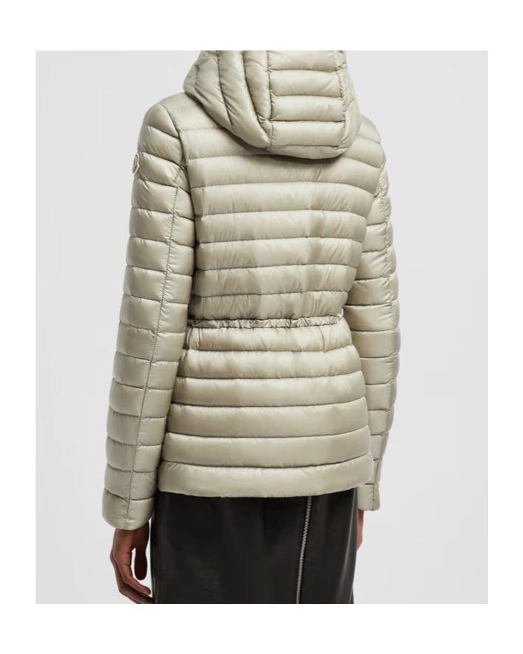 Moncler Gray Raie Short Down Jacket