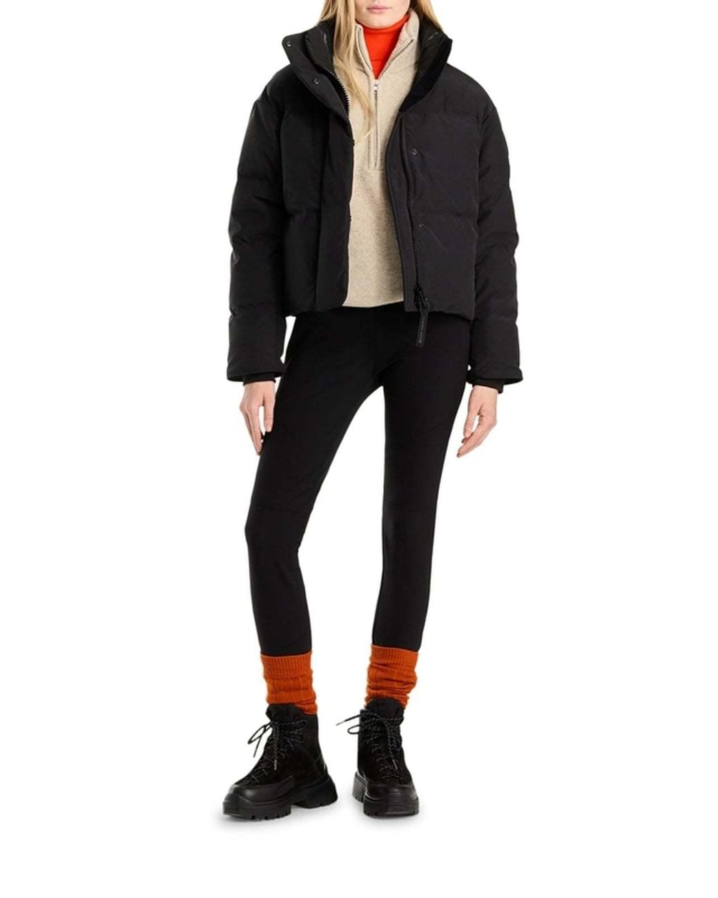 Canada Goose Black Grandview Cropped Jacket