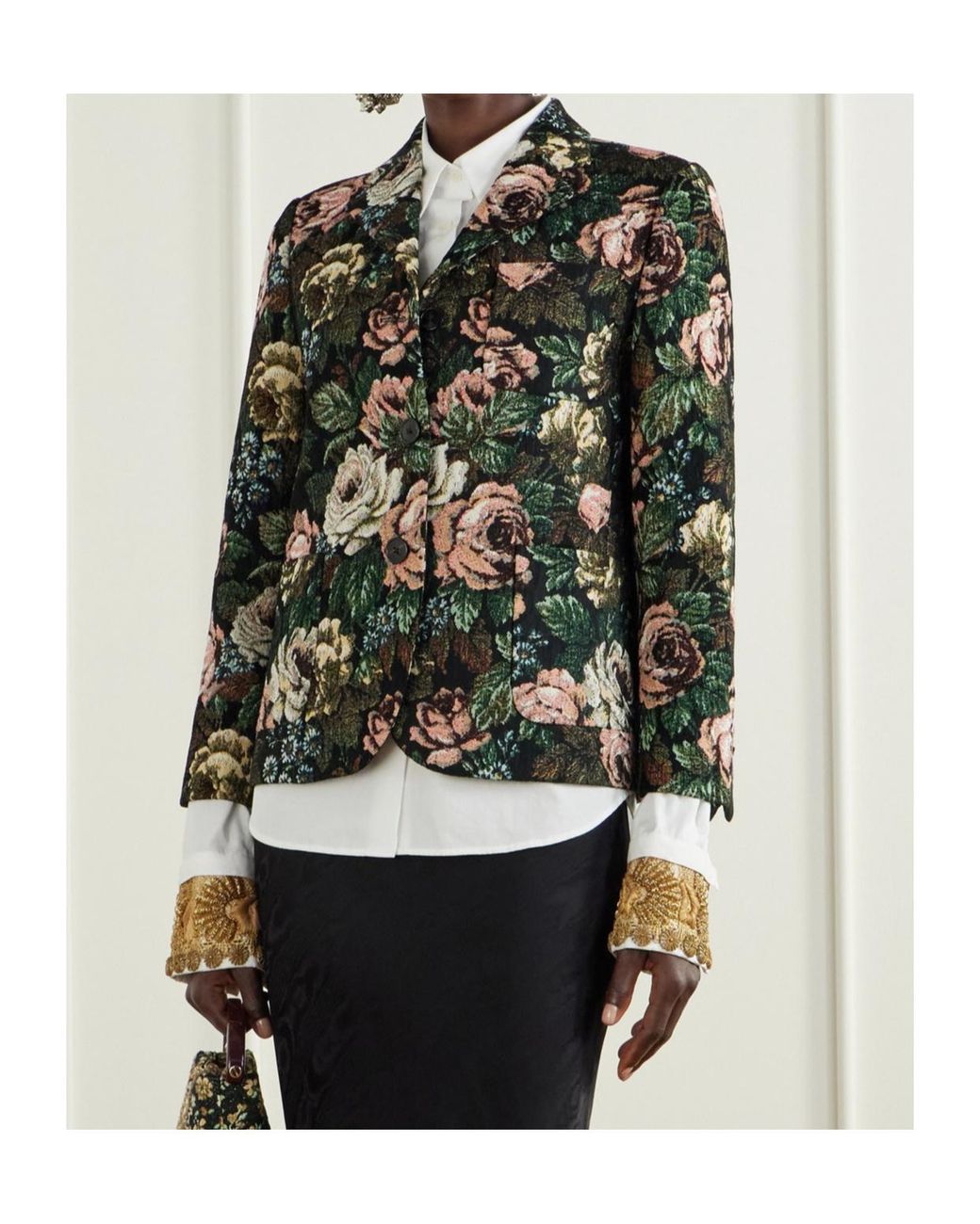 Dries Van Noten Black Long-Sleeve Jacket