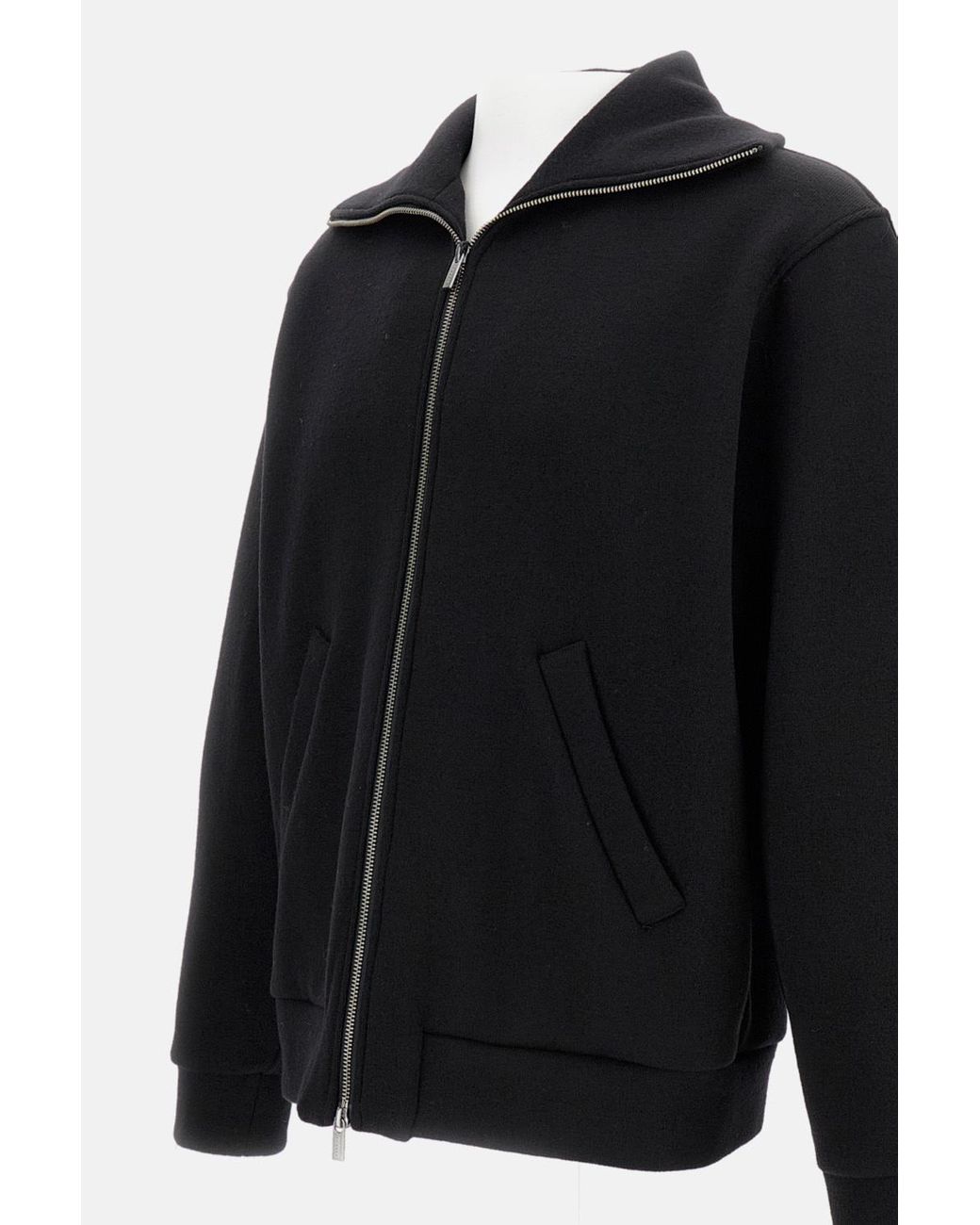 Barena Black Zipper Casual Jacket for men