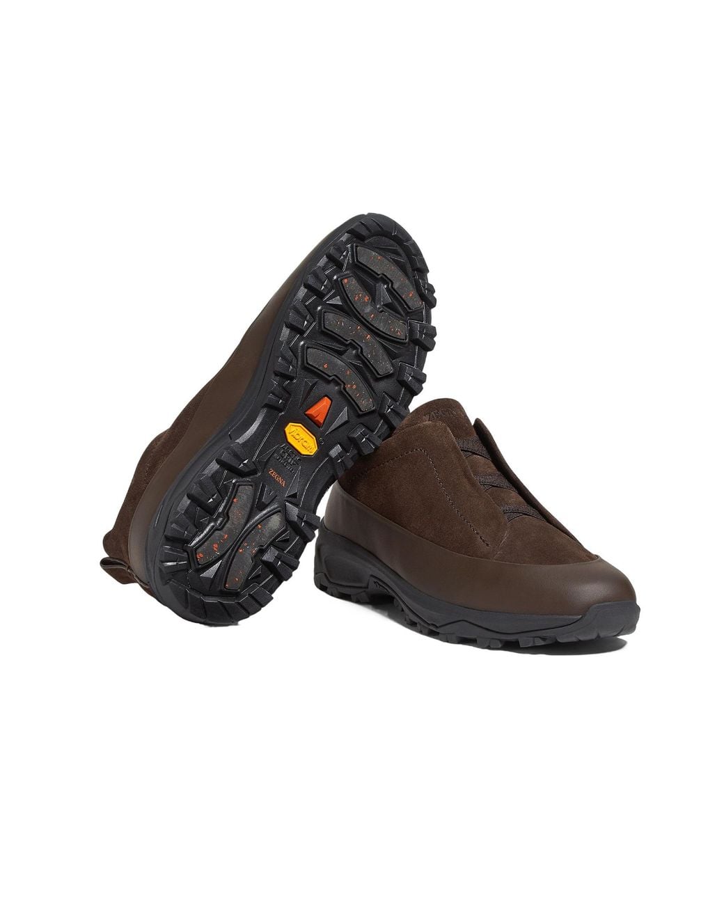 Zegna Brown Triple Stitch Monte Low-Top Sneakers for men