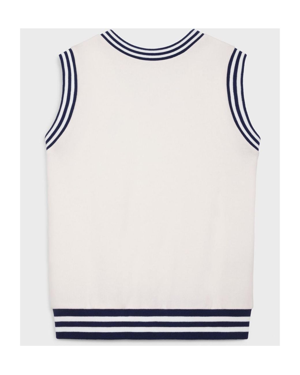 Céline Blue Sleeveless Sweatshirt