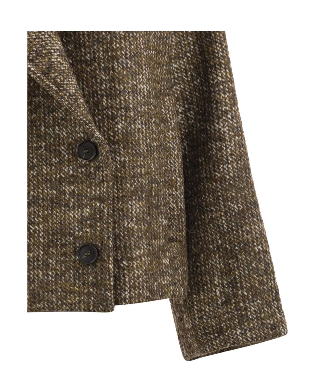 Antonelli Green Long-Sleeve Blazer With Lapel Collar
