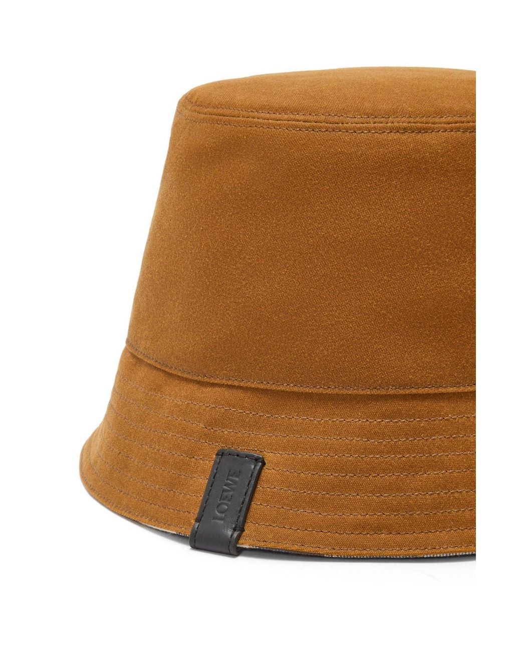 Loewe Brown Reversible Bucket Hat for men