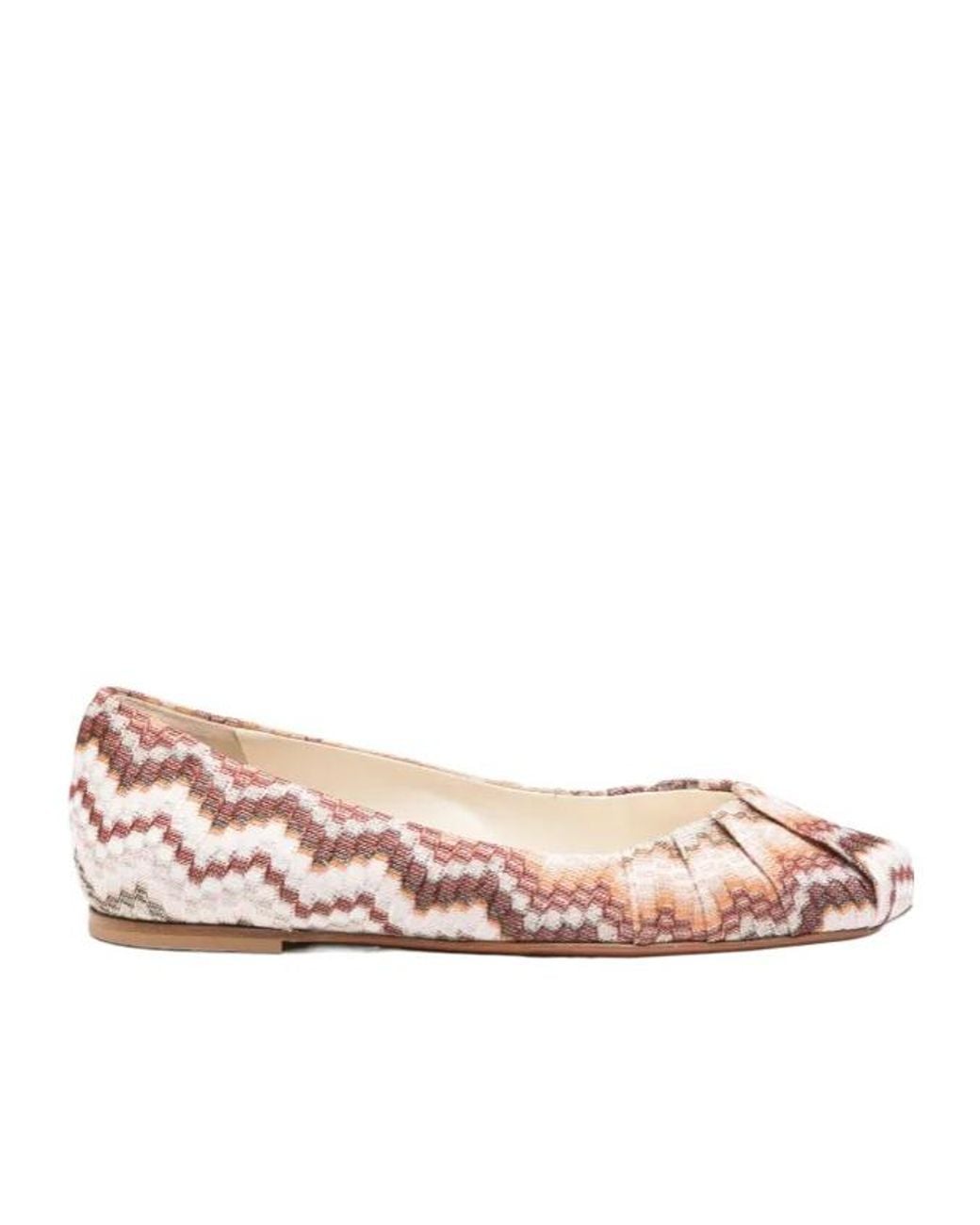 Missoni Pink Zigzag Ballet Flats