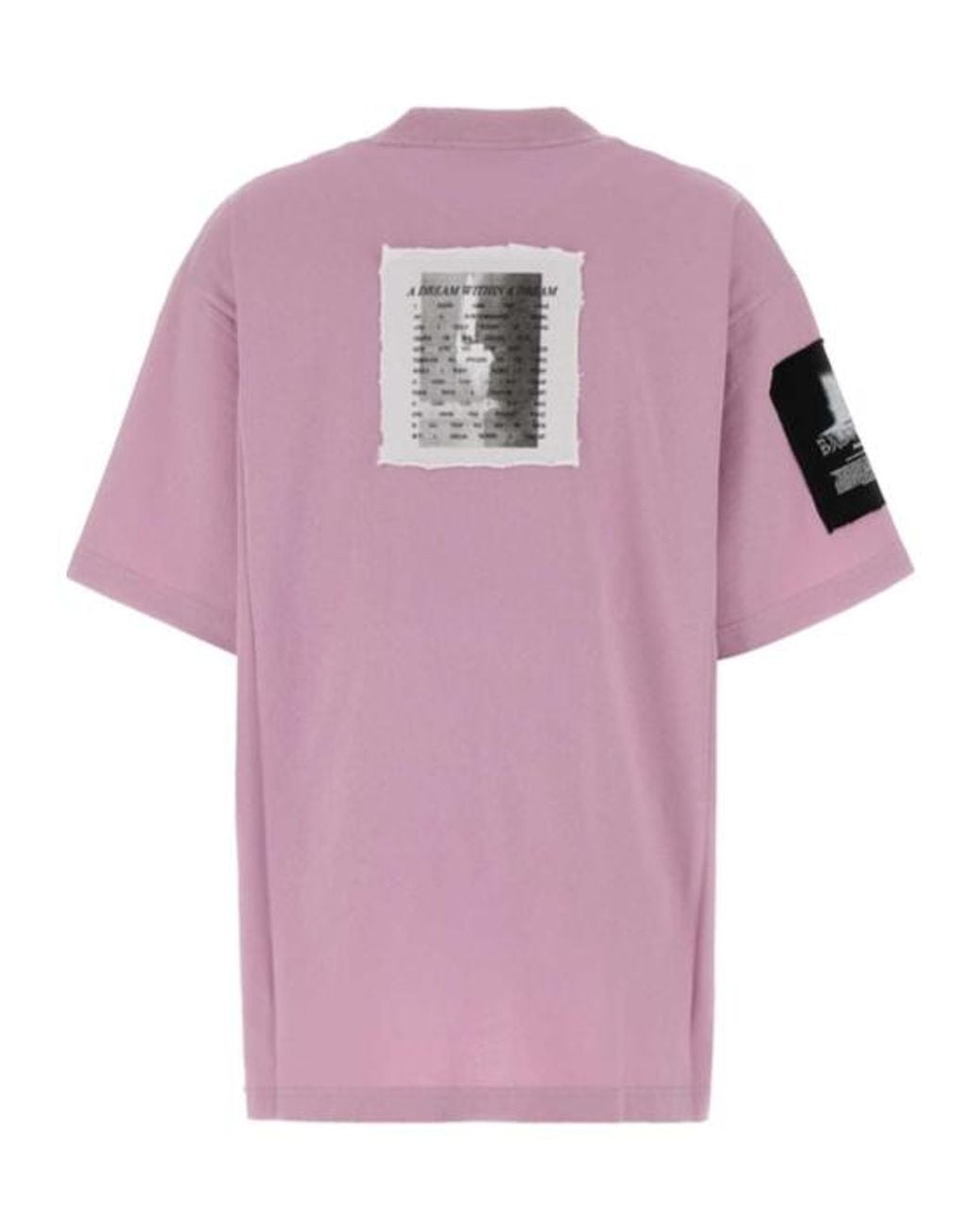 Balenciaga Pink Graphic Oversized T-Shirt