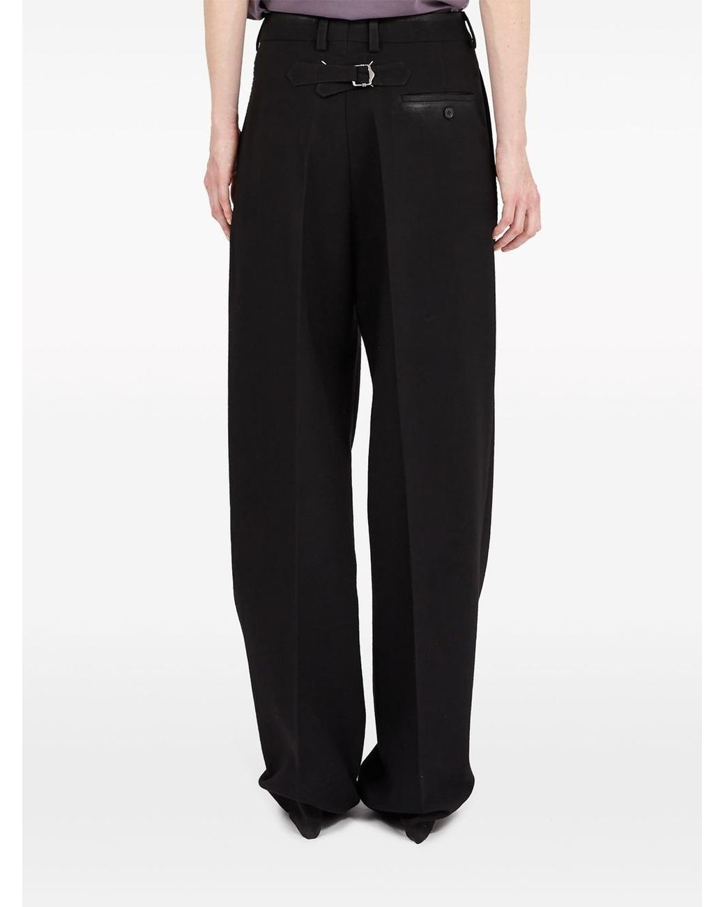 Maison Margiela Black Wide-Leg Trousers