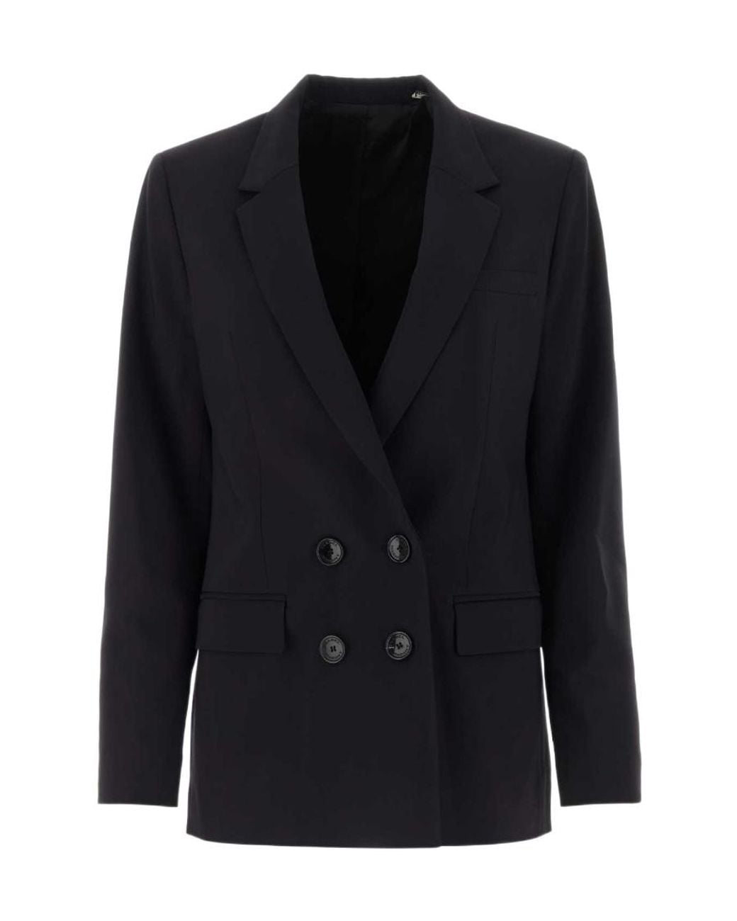 Isabel Marant Blue Double-Breasted Buttoned Jacket