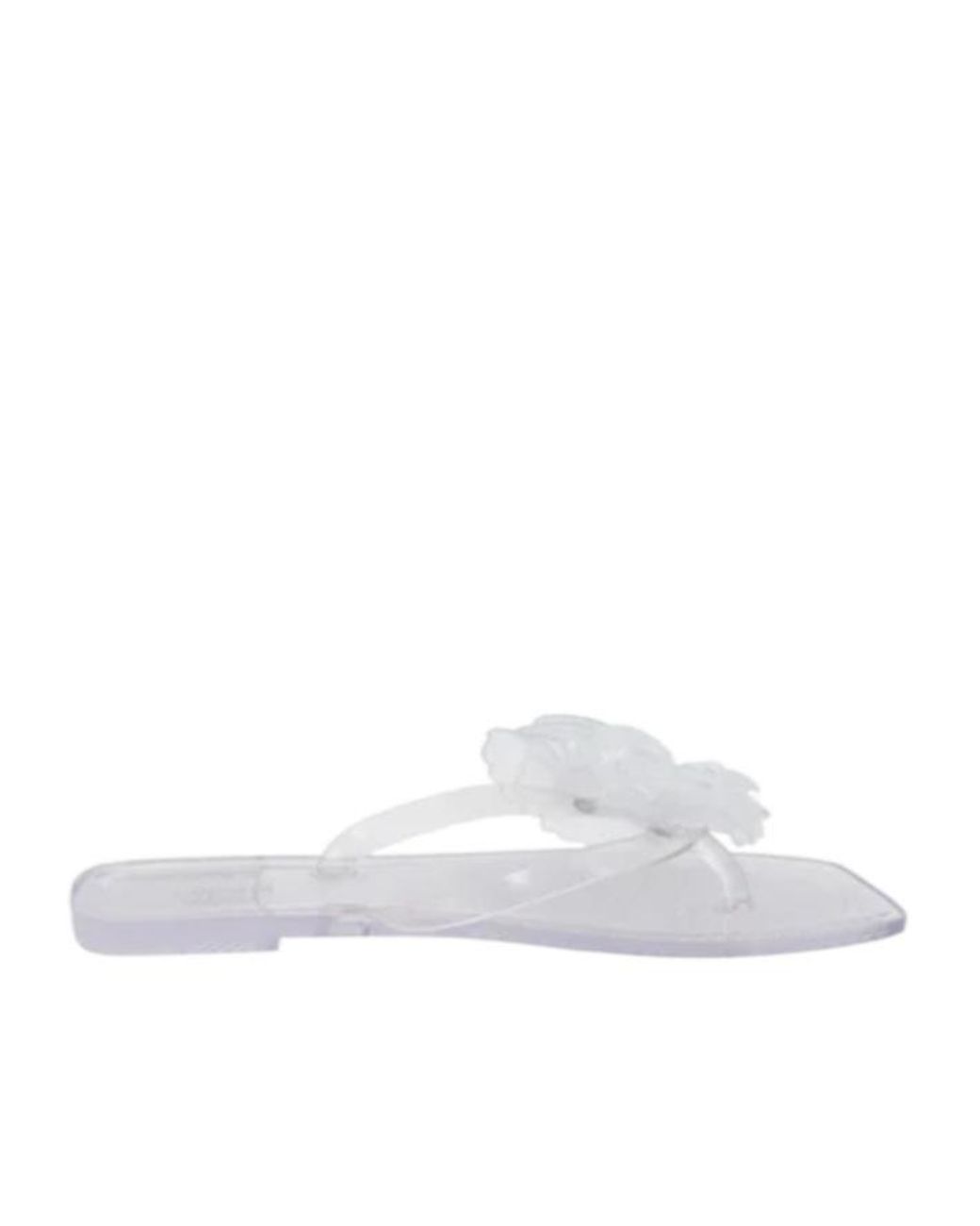 Coperni White Flower Flat Sandals
