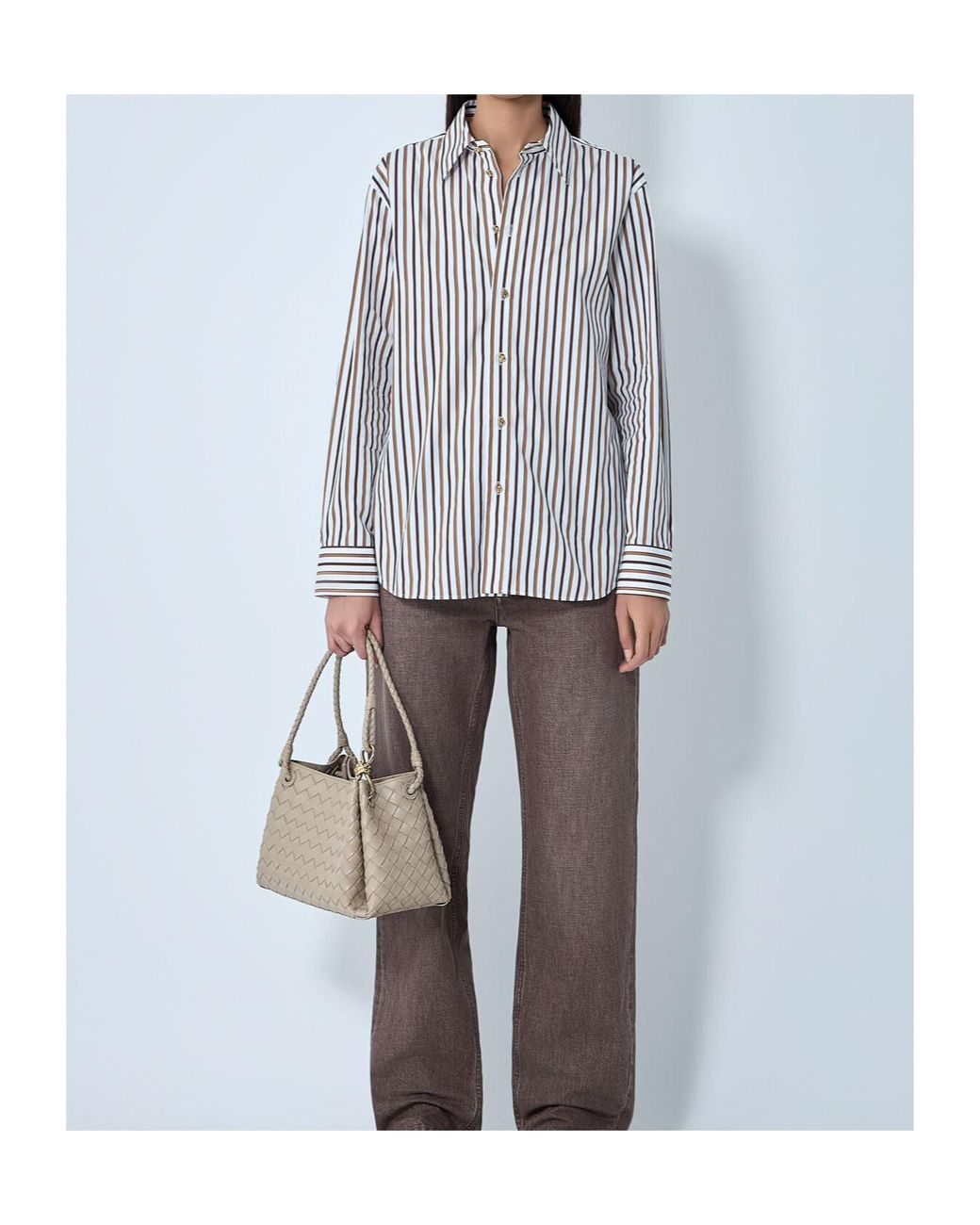 Bottega Veneta Multicolor Bold Striped Buttoned Shirt