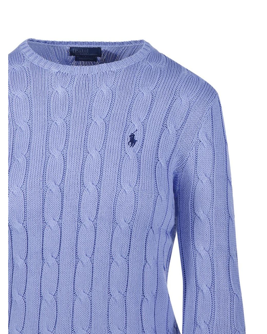 Polo Ralph Lauren Blue Julianna Cable Knit Sweater