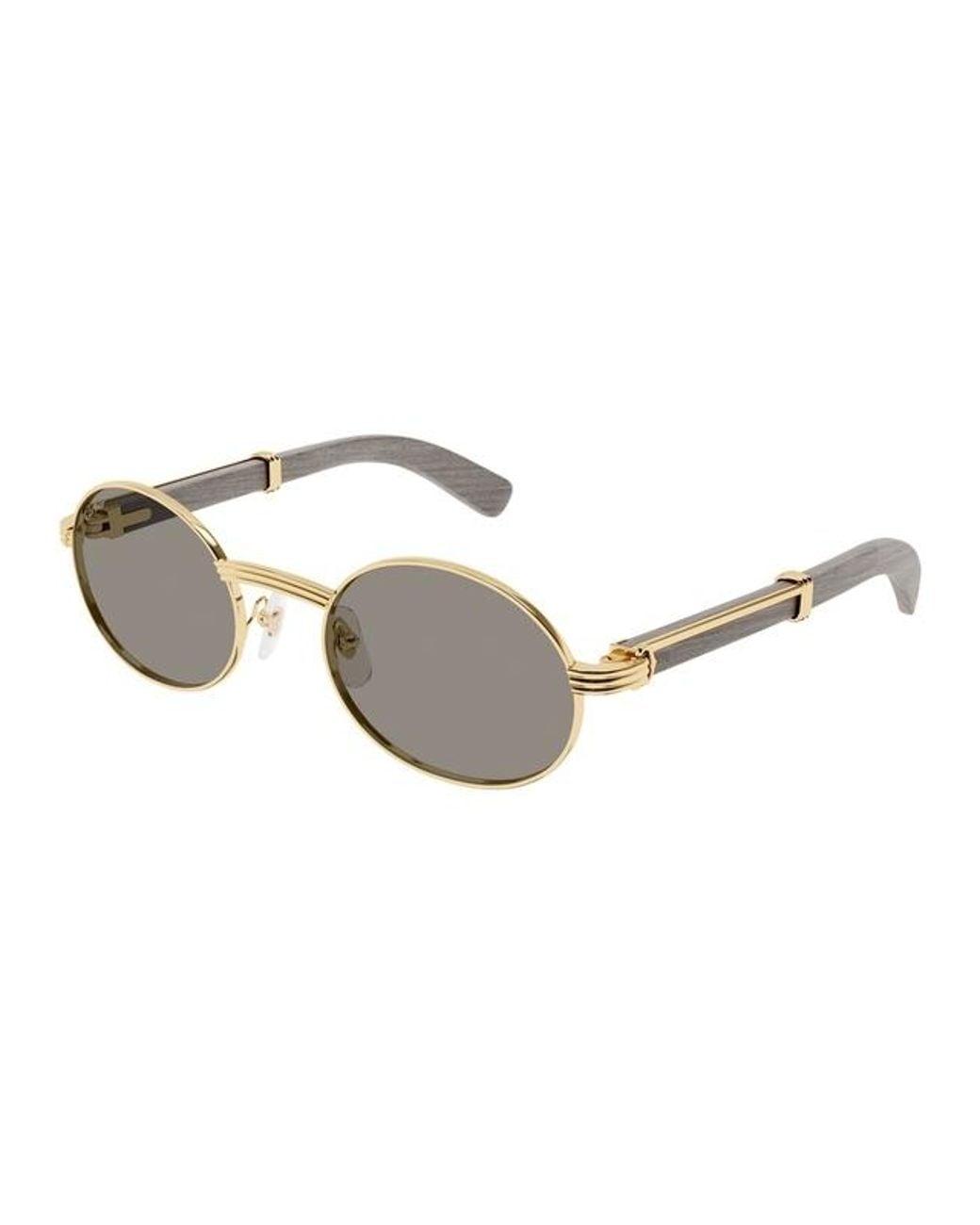 Cartier Multicolor Round-Frame Sunglasses for men