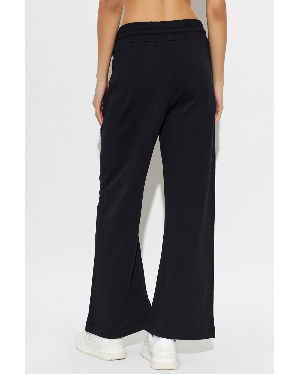 Palm Angels Black Drawstring Athletic Pants