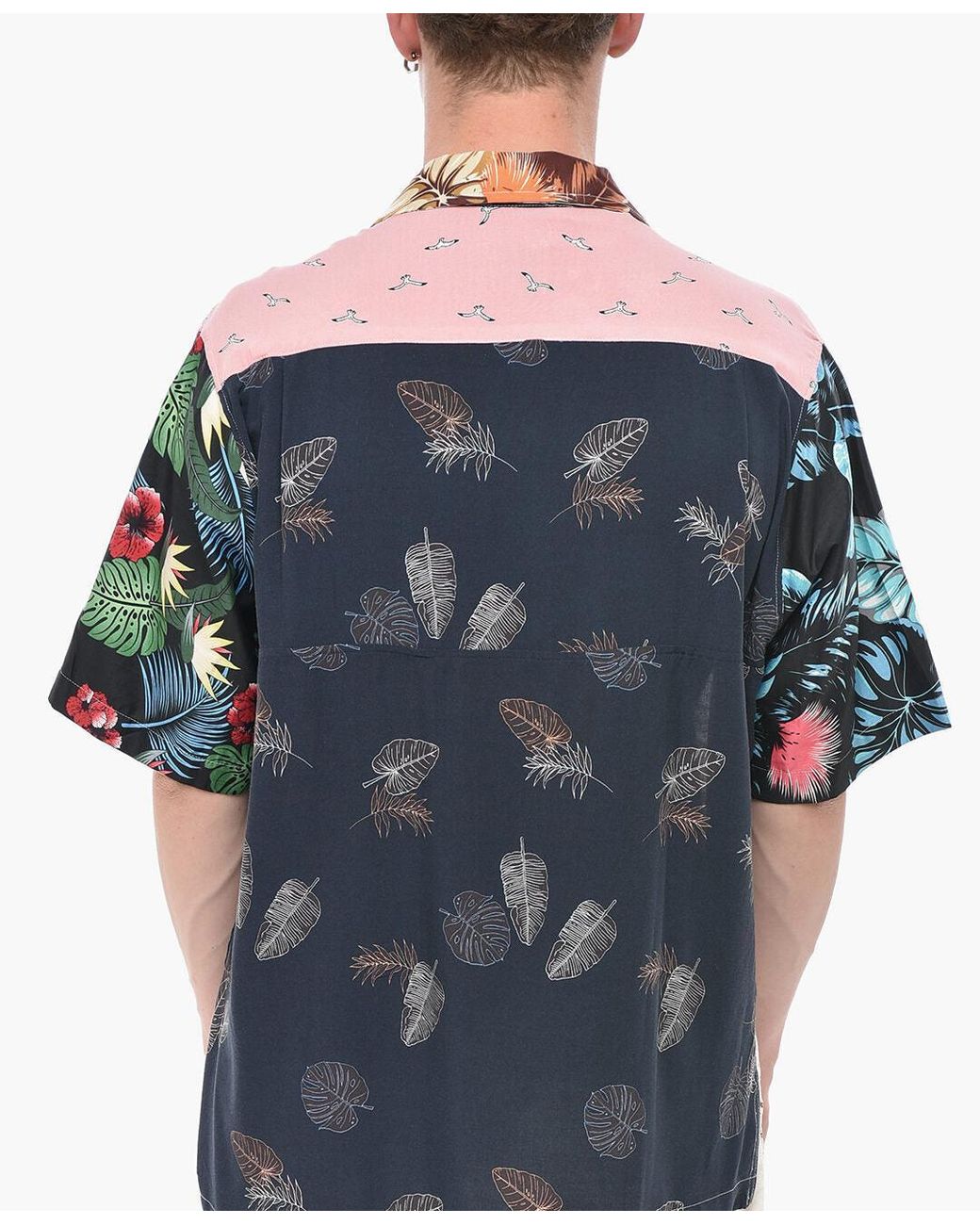 GALLERY DEPT. Black Patchwork Short-Sleeve Shirt for men