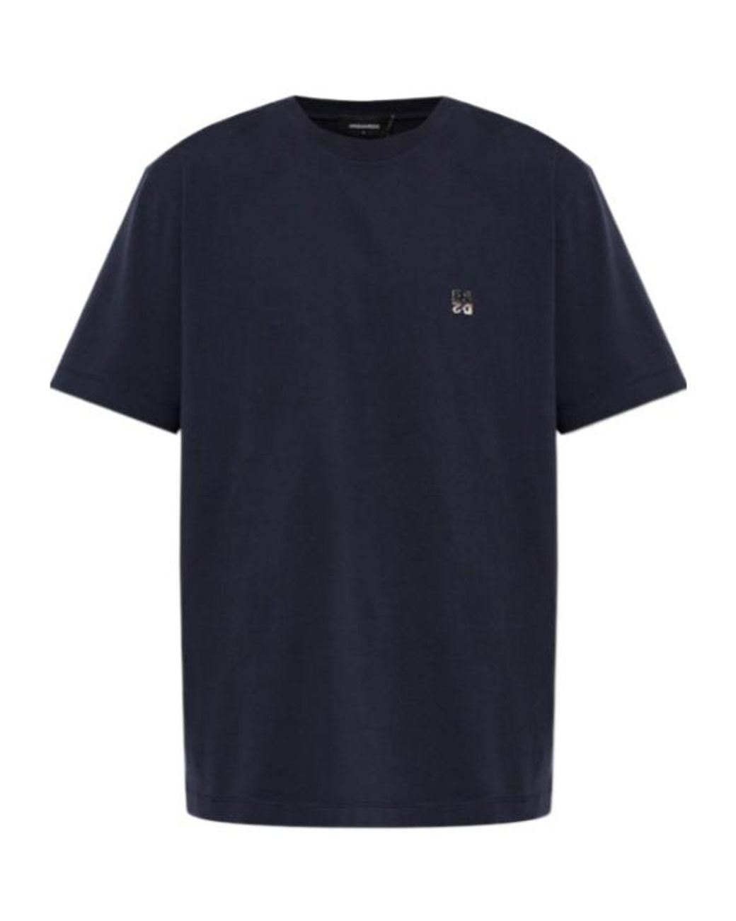 DSquared² Blue Logo Patch T-Shirt for men
