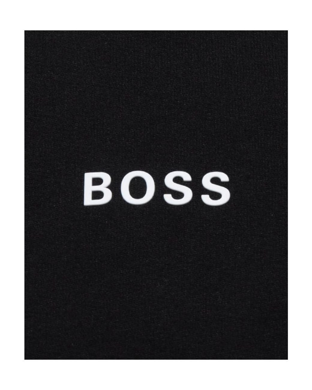 Boss Black Crew Neck Long-Sleeve Sports Sweatshirt for men