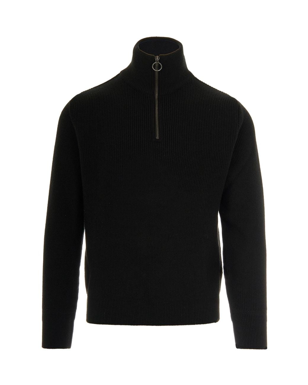 Paul & Shark Black Half-Zip Knitwear for men