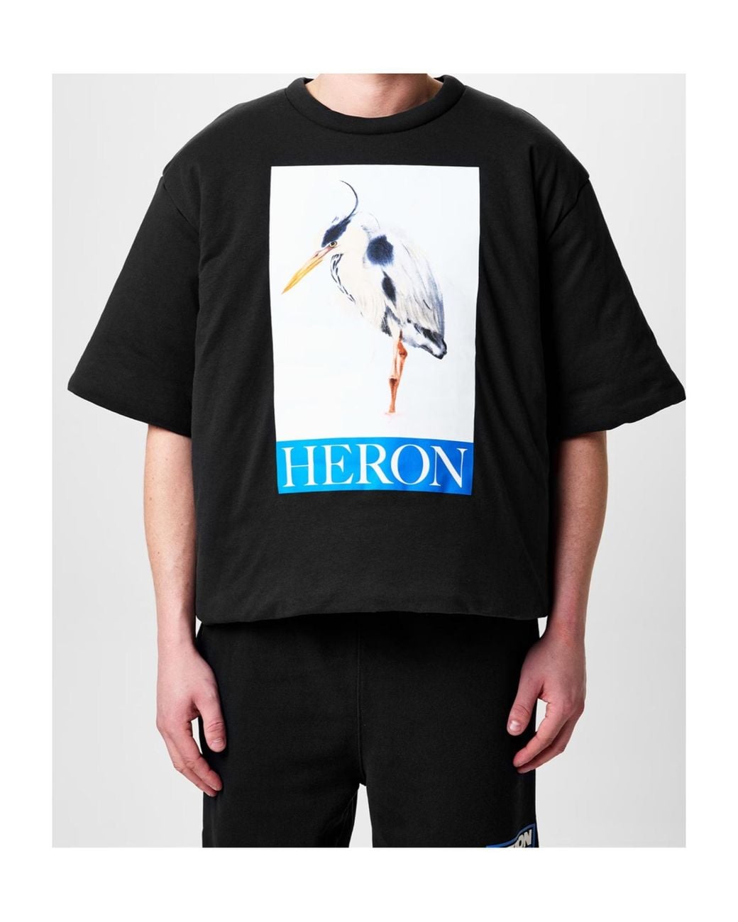 Heron Preston Black Logo T-Shirt for men
