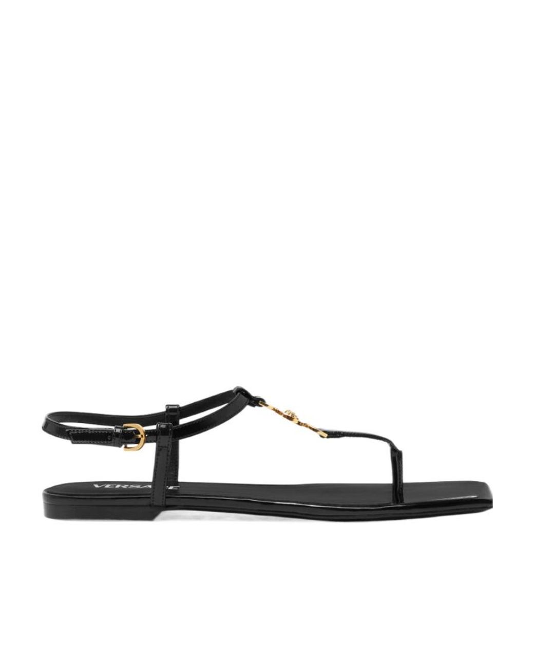 Versace Multicolor Medusa-Plaque Square Open Toe Sandals