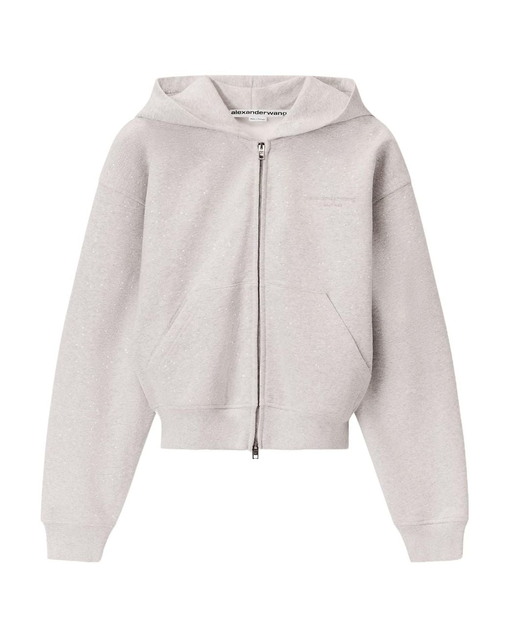 Alexander Wang Multicolor Embellished Zip-Up Hoodie
