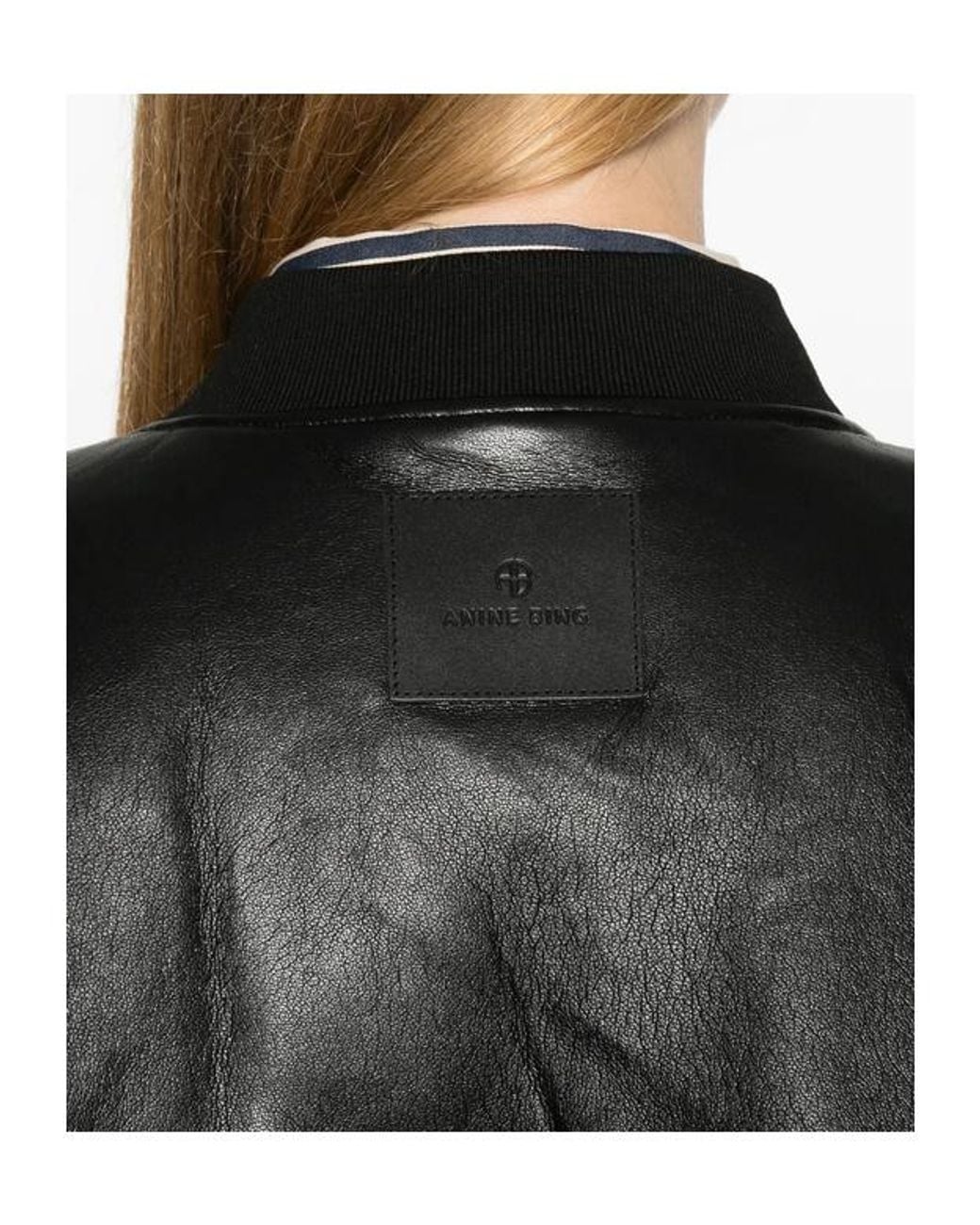 Anine Bing Black Leon Bomber Jacket