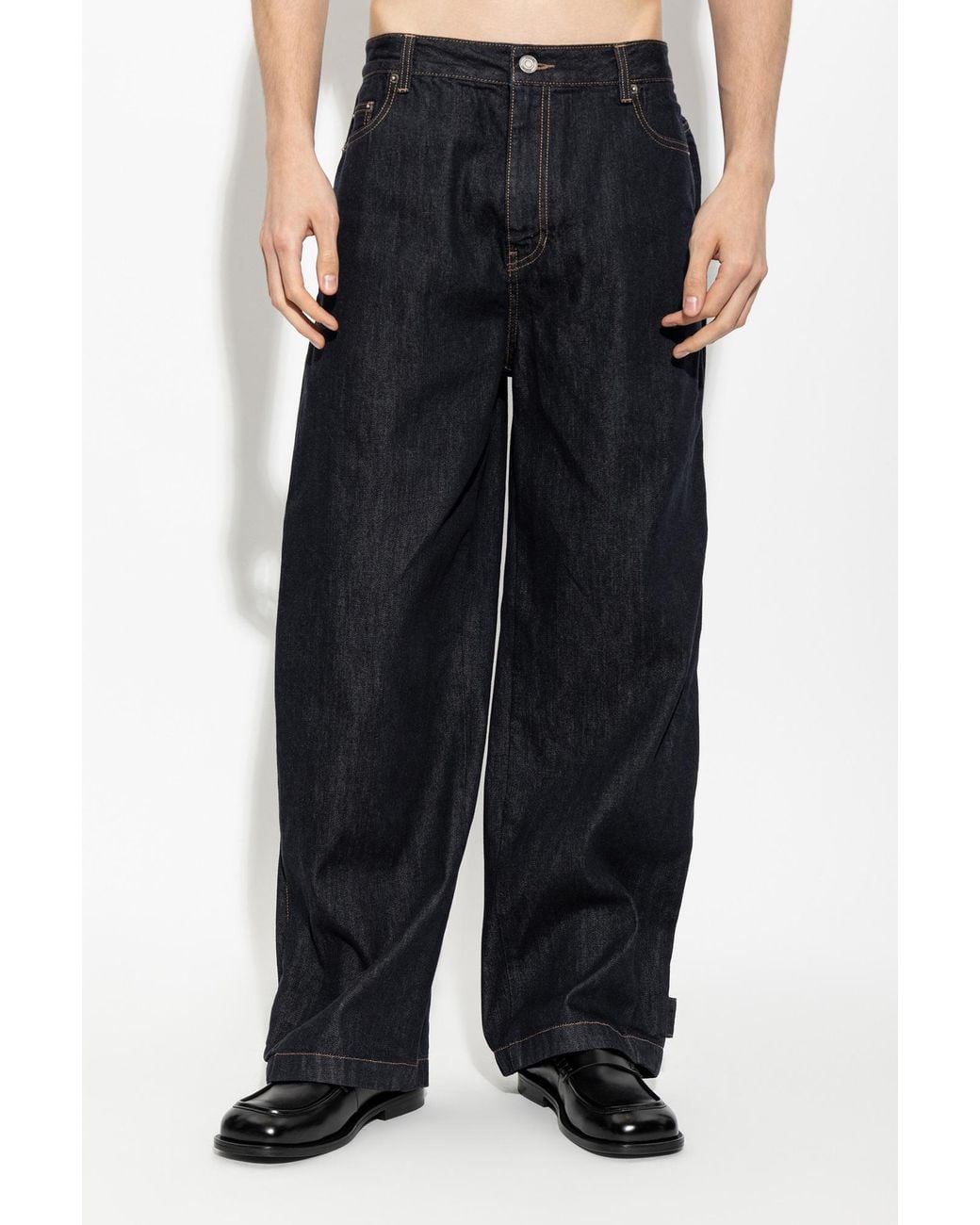 Juun.J Blue Jeans With Belt Loops for men