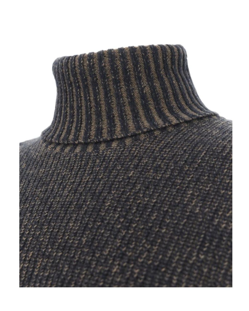 Paul & Shark Gray Turtleneck Sweater for men