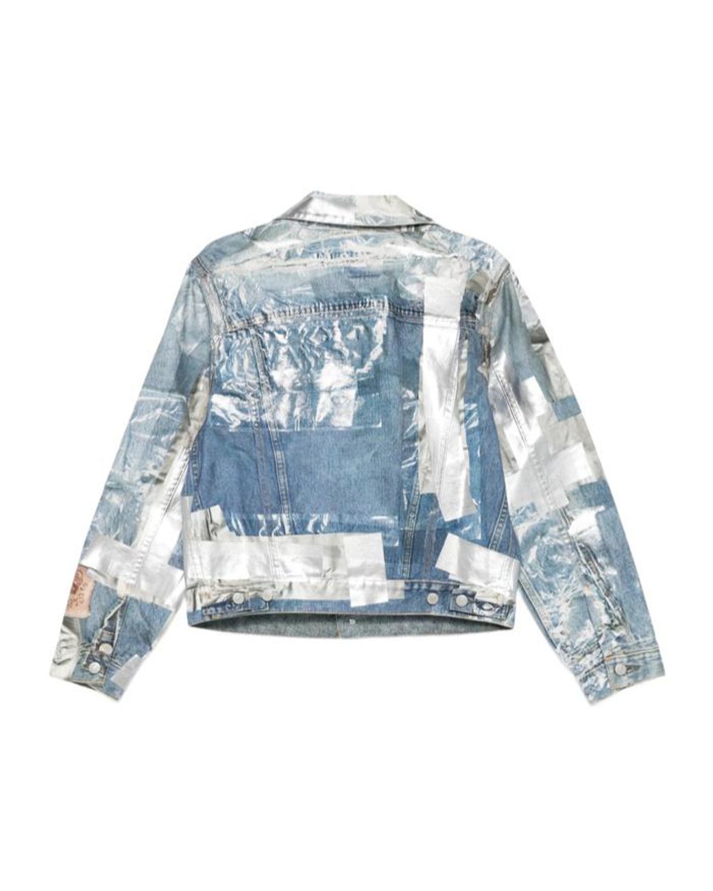 Acne Blue Patchwork Denim Jacket for men
