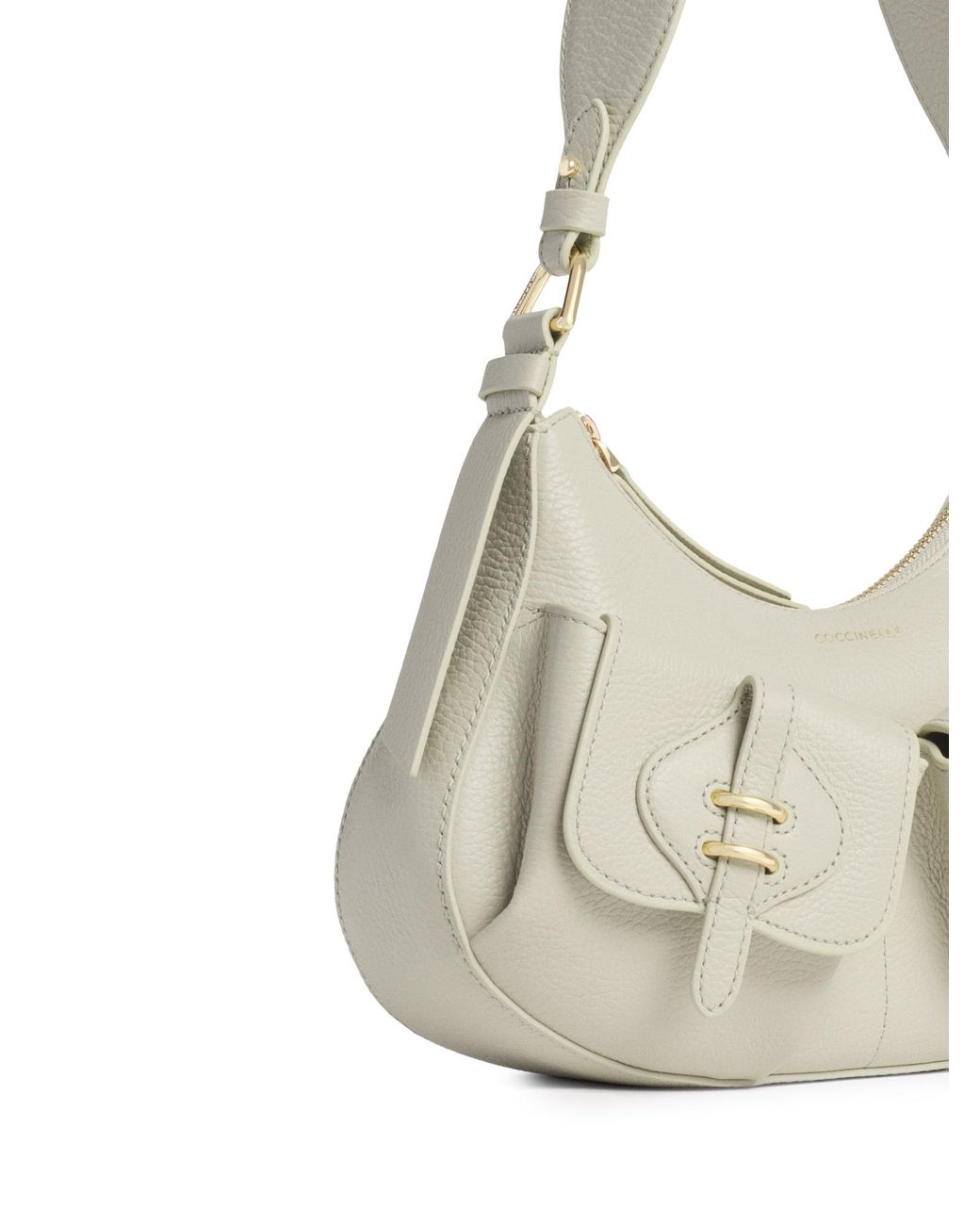 Coccinelle Natural Front Pocket Shoulder Bag