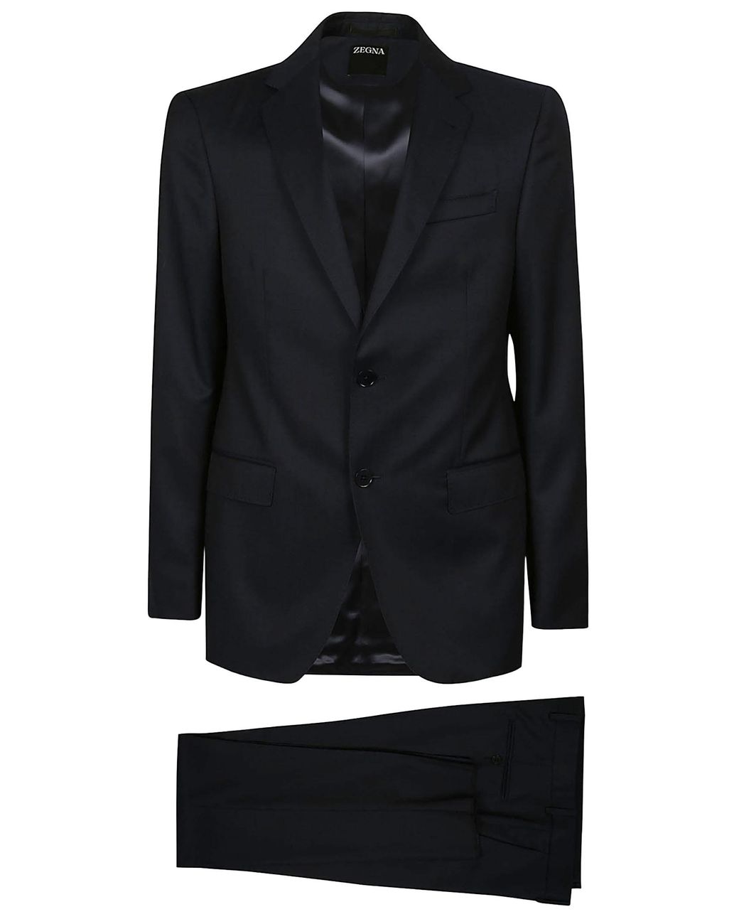 Zegna Black Lux Tailoring Wool Suit for men